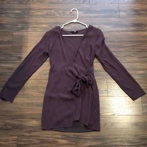 • plum •wrap dress